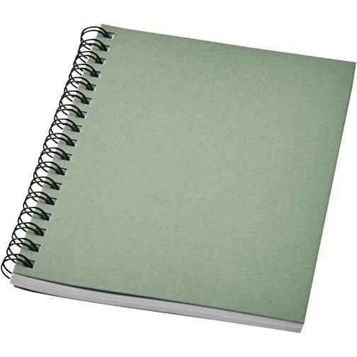 Desk-Mate® A6 Farbiges Recyceltes Notizbuch Mit Spiralbindung , hellgrün, Recyceltes Papier, Karton, 14,80cm x 0,50cm x 10,50cm (Länge x Höhe x Breite), Bild 1