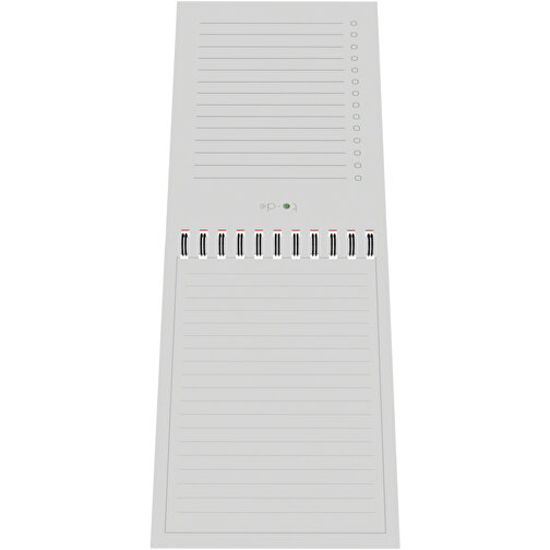 EcoNotebook NA6 Wiederverwendbares Notizbuch Mit Standardcover , weiß, Recyceltes Papier, Recycelter Karton, Metall, 19,00cm x 14,50cm (Länge x Breite), Bild 5