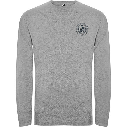 Extreme Langarmshirt Für Herren , marl grey, Single jersey Strick 85% Baumwolle, 15% Viskose, 160 g/m2, L, , Bild 2