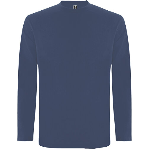 Extreme Langarmshirt Für Herren , blue denim, Single jersey Strick 100% Baumwolle, 160 g/m2, L, , Bild 1