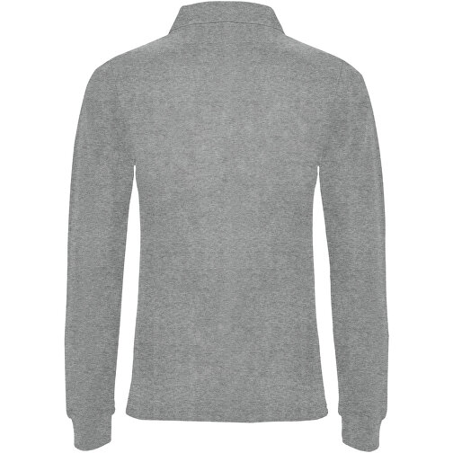 Estrella Langarm Poloshirt Für Damen , marl grey, Piqué Strick 100% Baumwolle, 220 g/m2, L, , Bild 3