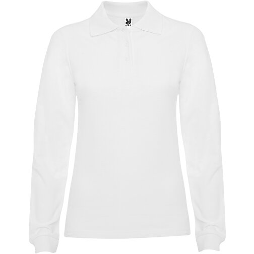 Estrella Langarm Poloshirt Für Damen , weiss, Piqué Strick 100% Baumwolle, 220 g/m2, 2XL, , Bild 1