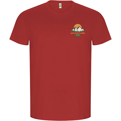 Golden T-Shirt Für Herren , rot, Single jersey Strick 100% Bio Baumwolle, 160 g/m2, L, , Bild 2