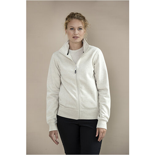 Galena Sweatjacke Aus Recyceltem Material Unisex , oatmeal, Strick 50% Recyclingbaumwolle, 50% Recyceltes Polyester, 320 g/m2, L, , Bild 7