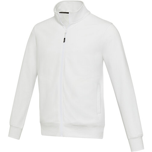 Galena Sweatjacke Aus Recyceltem Material Unisex , weiß, Strick 50% Recyclingbaumwolle, 50% Recyceltes Polyester, 320 g/m2, M, , Bild 1