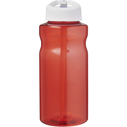 H2O Active® Eco Big Base 1L Sportflasche Mit Ausgussdeckel , rot / weiß, PCR Kunststoff, 72% PP Kunststoff, 17% SAN Kunststoff, 11% PE Kunststoff, 21,80cm (Höhe), Bild 3