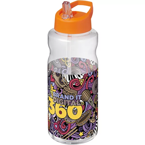 Bouteille de sport H2O Active® Big Base de 1 litre avec couvercle à bec verseur, Image 2