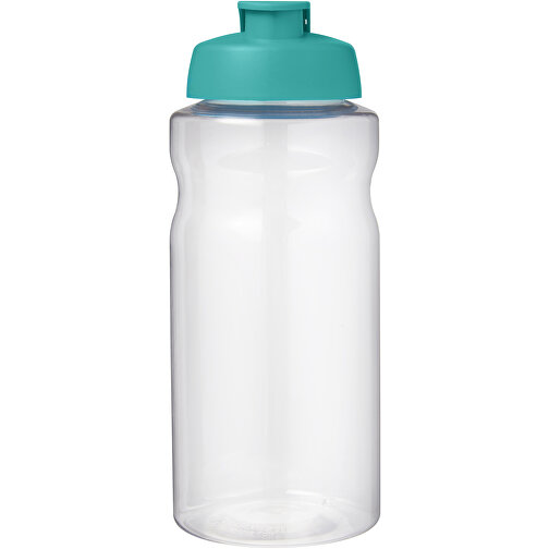 H2O Active® Big Base 1L Sportflasche Mit Klappdeckel , aquablau, PET Kunststoff, PP Kunststoff, 22,10cm (Höhe), Bild 3