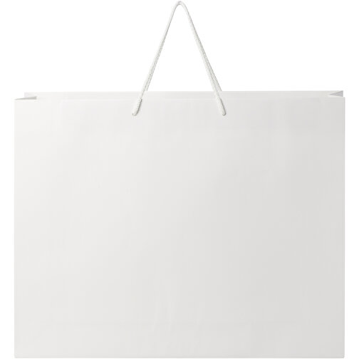 Ręcznie robiona torba z papieru integra z plastikowymi uchwytami – XXL, Obraz 3