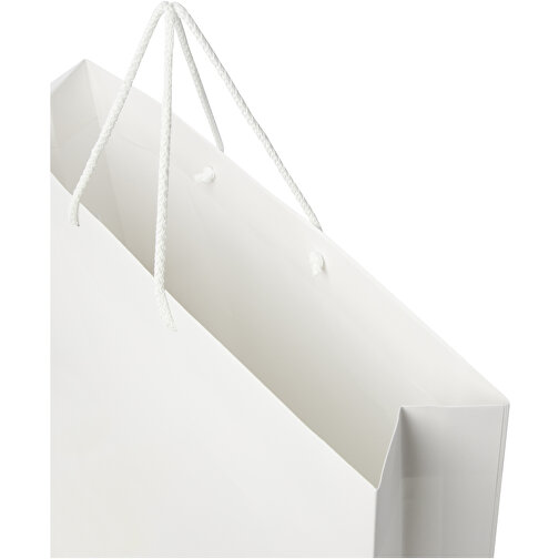 Ręcznie robiona torba z papieru integra z plastikowymi uchwytami – XXL, Obraz 6