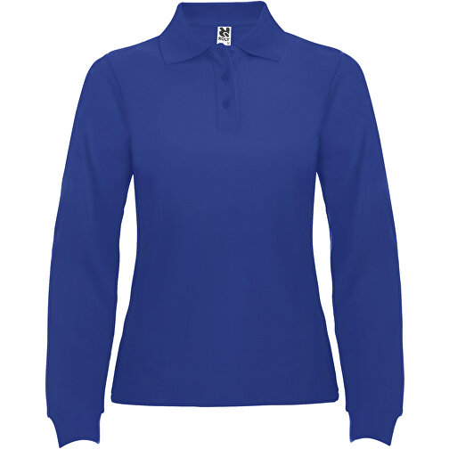 Estrella Langarm Poloshirt Für Damen , royal, Piqué Strick 100% Baumwolle, 220 g/m2, XL, , Bild 1