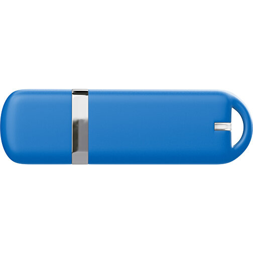 USB-Stick StylishDrive 2.0 , kobaltblau MB , 1 GB , Gummiplastik, Kunststoff MB , 6,20cm x 0,75cm x 2,00cm (Länge x Höhe x Breite), Bild 2