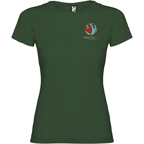 Jamaika T-Shirt Für Damen , dunkelgrün, Single jersey Strick 100% Baumwolle, 155 g/m2, 2XL, , Bild 2