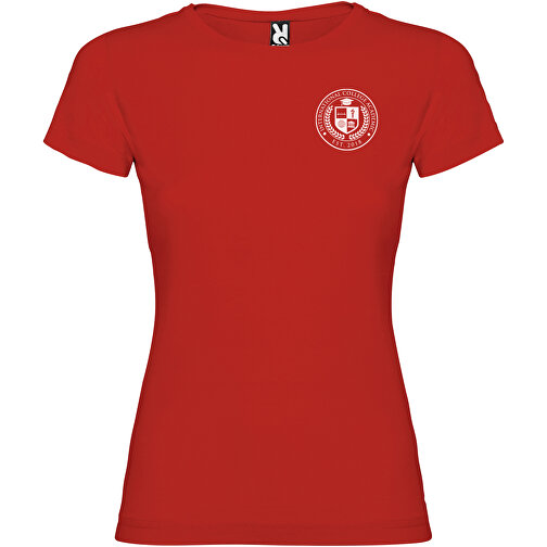 Jamaika T-Shirt Für Damen , rot, Single jersey Strick 100% Baumwolle, 155 g/m2, 2XL, , Bild 2