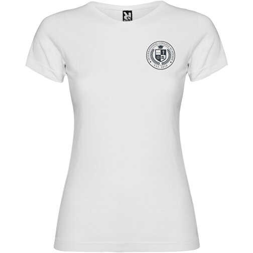 Jamaika T-Shirt Für Damen , weiß, Single jersey Strick 100% Baumwolle, 155 g/m2, XL, , Bild 2