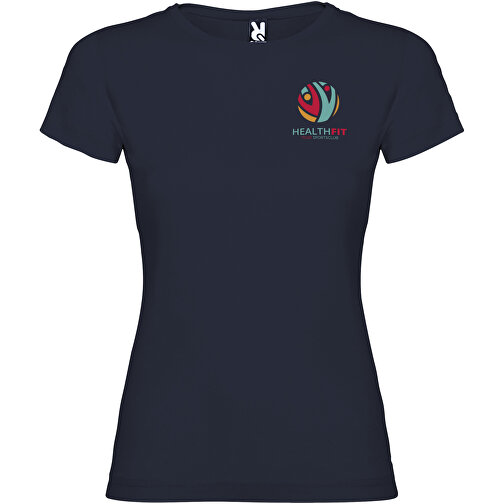 Jamaika T-Shirt Für Damen , navy blue, Single jersey Strick 100% Baumwolle, 155 g/m2, M, , Bild 2