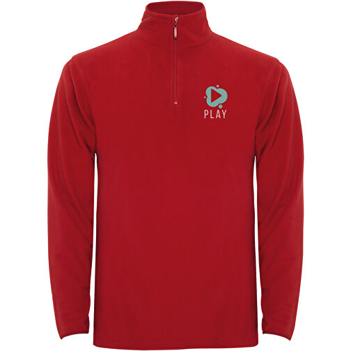 Himalaya 1/4 Zip - Fleecepullover Für Herren , rot, Microfleece 100% Polyester, 155 g/m2, XL, , Bild 2