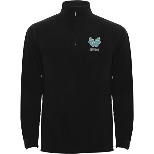 Himalaya 1/4 Zip - Fleecepullover Für Herren , schwarz, Microfleece 100% Polyester, 155 g/m2, 2XL, , Bild 2