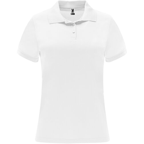 Monzha Sport Poloshirt Für Damen , weiß, Piqué Strick 100% Polyester, 150 g/m2, XL, , Bild 1