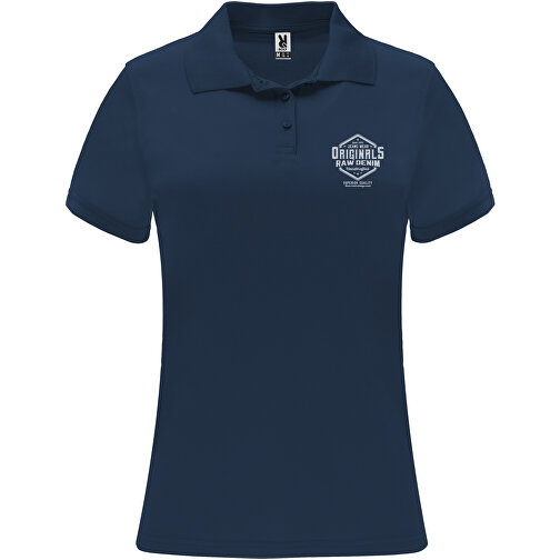 Monzha Sport Poloshirt Für Damen , navy blue, Piqué Strick 100% Polyester, 150 g/m2, M, , Bild 2