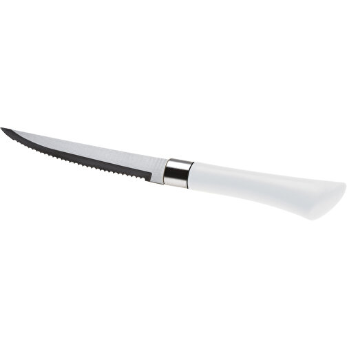 Knivblok i 5 dele med kokkekniv, steakkniv, skrællekniv, saks og blok, Billede 5