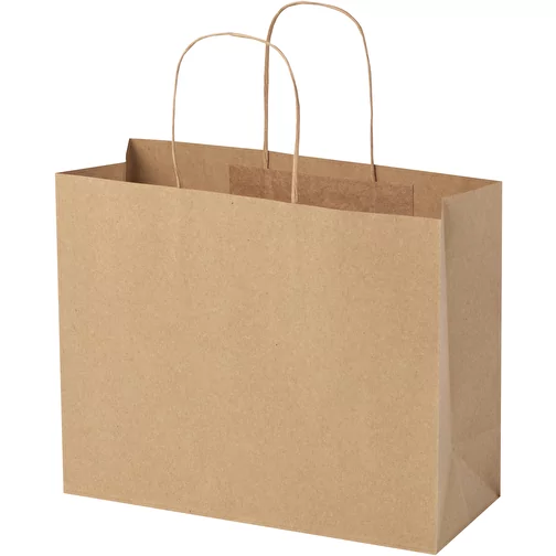 Sac en papier Kraft 120 g/m2avec poignées torsadées, grande taille, Image 4