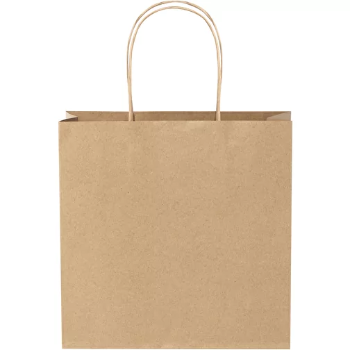 Sac en papier Kraft 120 g/m2avec poignées torsadées, petite taille, Image 3