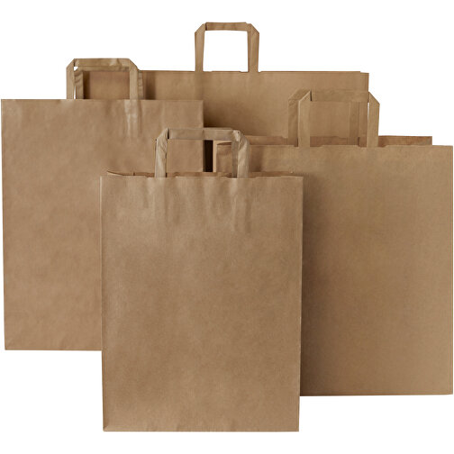 Kraftpapirpose med flade håndtag 90-100 g/m2 – XX large, Billede 6