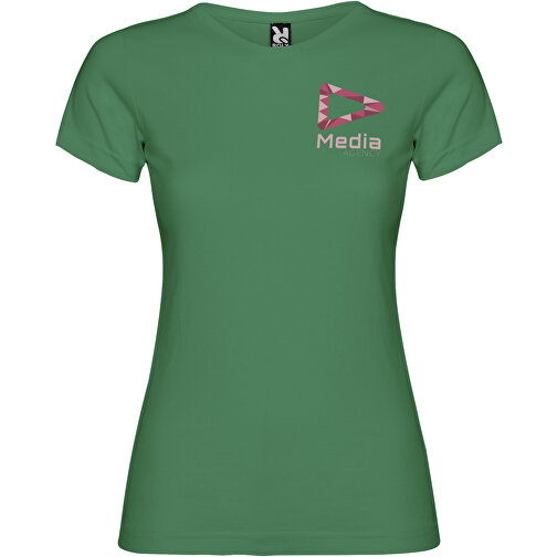 Jamaika T-Shirt Für Damen , kelly green, Single jersey Strick 100% Baumwolle, 155 g/m2, 2XL, , Bild 2