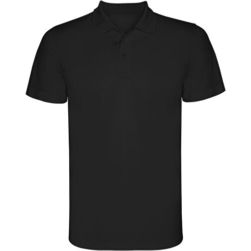 Monzha Sport Poloshirt Für Herren , schwarz, Piqué Strick 100% Polyester, 150 g/m2, S, , Bild 1