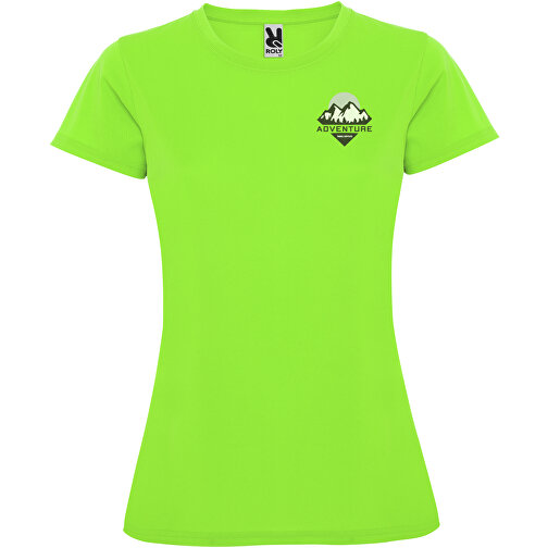 Montecarlo Sport T-Shirt Für Damen , lime / green lime, Piqué Strick 100% Polyester, 150 g/m2, 2XL, , Bild 2