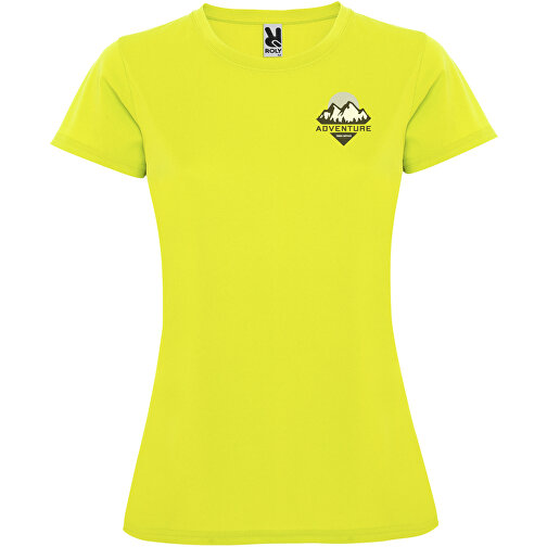 Montecarlo Sport T-Shirt Für Damen , fluor yellow, Piqué Strick 100% Polyester, 150 g/m2, XL, , Bild 2