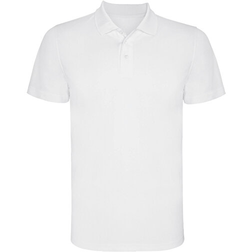 Monzha Sport Poloshirt Für Herren , weiß, Piqué Strick 100% Polyester, 150 g/m2, XL, , Bild 1