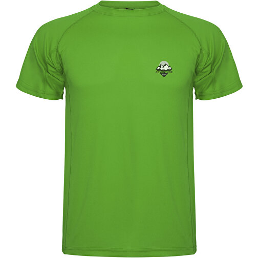 Montecarlo Sport T-Shirt Für Kinder , green fern, Piqué Strick 100% Polyester, 150 g/m2, 12, , Bild 2