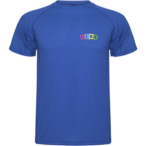 Montecarlo Sport T-Shirt Für Kinder , royal, Piqué Strick 100% Polyester, 150 g/m2, 4, , Bild 2