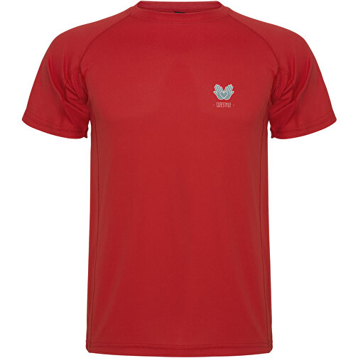 Montecarlo Sport T-Shirt Für Kinder , rot, Piqué Strick 100% Polyester, 150 g/m2, 12, , Bild 2