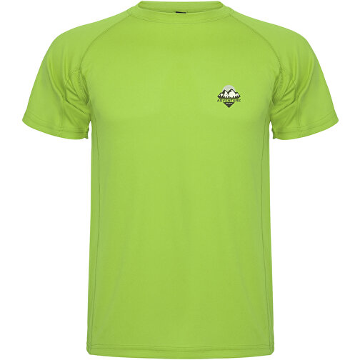 Montecarlo Sport T-Shirt Für Kinder , lime / green lime, Piqué Strick 100% Polyester, 150 g/m2, 8, , Bild 2