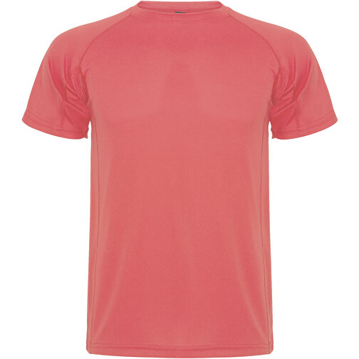 Montecarlo Sport T-Shirt Für Kinder , fluor coral, Piqué Strick 100% Polyester, 150 g/m2, 8, , Bild 1