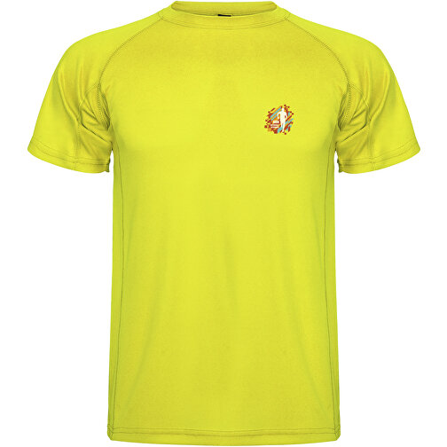 Montecarlo Sport T-Shirt Für Kinder , fluor yellow, Piqué Strick 100% Polyester, 150 g/m2, 4, , Bild 2