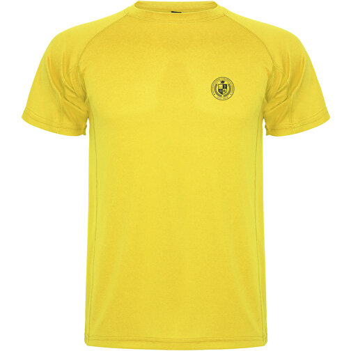 Montecarlo Sport T-Shirt Für Kinder , gelb, Piqué Strick 100% Polyester, 150 g/m2, 8, , Bild 2