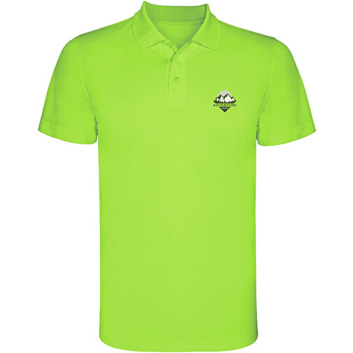 Monzha Sport Poloshirt Für Kinder , lime / green lime, Piqué Strick 100% Polyester, 150 g/m2, 12, , Bild 2