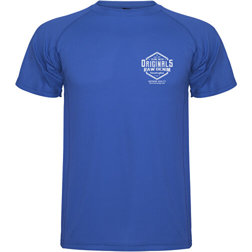 Montecarlo Sport T-Shirt Für Herren , royal, Piqué Strick 100% Polyester, 150 g/m2, M, , Bild 2