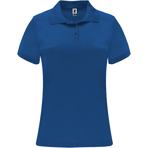 Monzha Sport Poloshirt Für Damen , royal, Piqué Strick 100% Polyester, 150 g/m2, L, , Bild 1