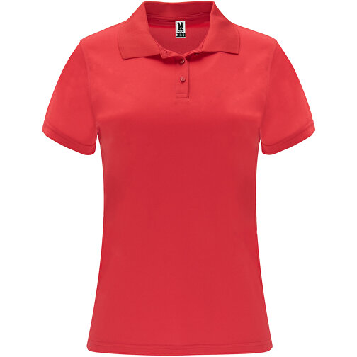 Monzha Sport Poloshirt Für Damen , rot, Piqué Strick 100% Polyester, 150 g/m2, L, , Bild 1