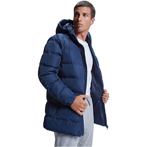 Nepal Isolierter Parka Unisex , navy blue, Taft 100% Polyester, 110 g/m2, Lining, Taft 100% Polyester, 65 g/m2, Padding/filling,  100% Polyester, 160 g/m2, L, , Bild 3