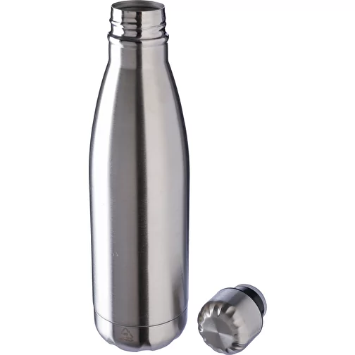 Gourde simple paroi en acier inoxydable recyclé de 650 ml Cliff, Image 5