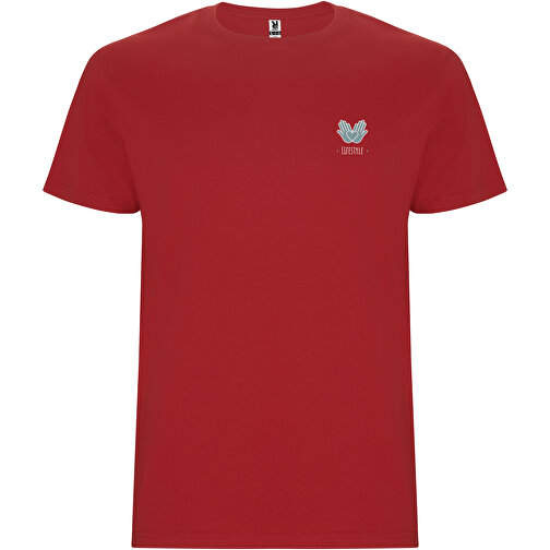 Stafford T-Shirt Für Kinder , rot, Single jersey Strick 100% Baumwolle, 190 g/m2, 9/10, , Bild 2
