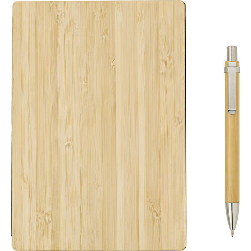 Bambus Notizbuch Jo , braun, Papier, Bambus, 18,80cm x 2,00cm x 13,00cm (Länge x Höhe x Breite), Bild 1