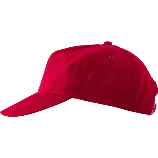 Schirmmütze Aus RPET Suzannah , rot, R-PET, 20,00cm x 0,20cm x 23,50cm (Länge x Höhe x Breite), Bild 2