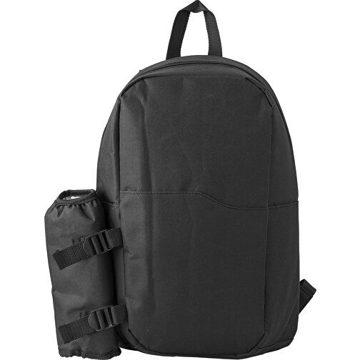 Kühlrucksack Aus Polyester Clinton , schwarz, Polyester, Polyester 600D, 29,00cm x 43,00cm x 15,00cm (Länge x Höhe x Breite), Bild 1